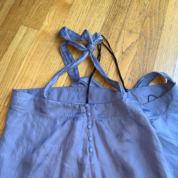 Nwt Mustard Seed bodysuit blouson tie straps thong - Picture 10 of 12